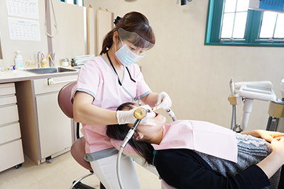 ホワイトニング前クリーニング